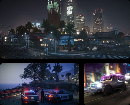 FiveM city, police roleplay, and vehicle scenes