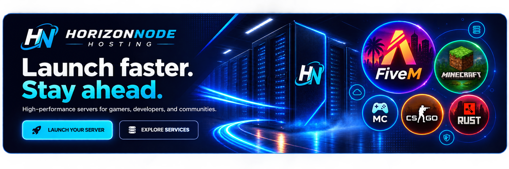 HorizonNode Hosting - Launch faster. Stay ahead.